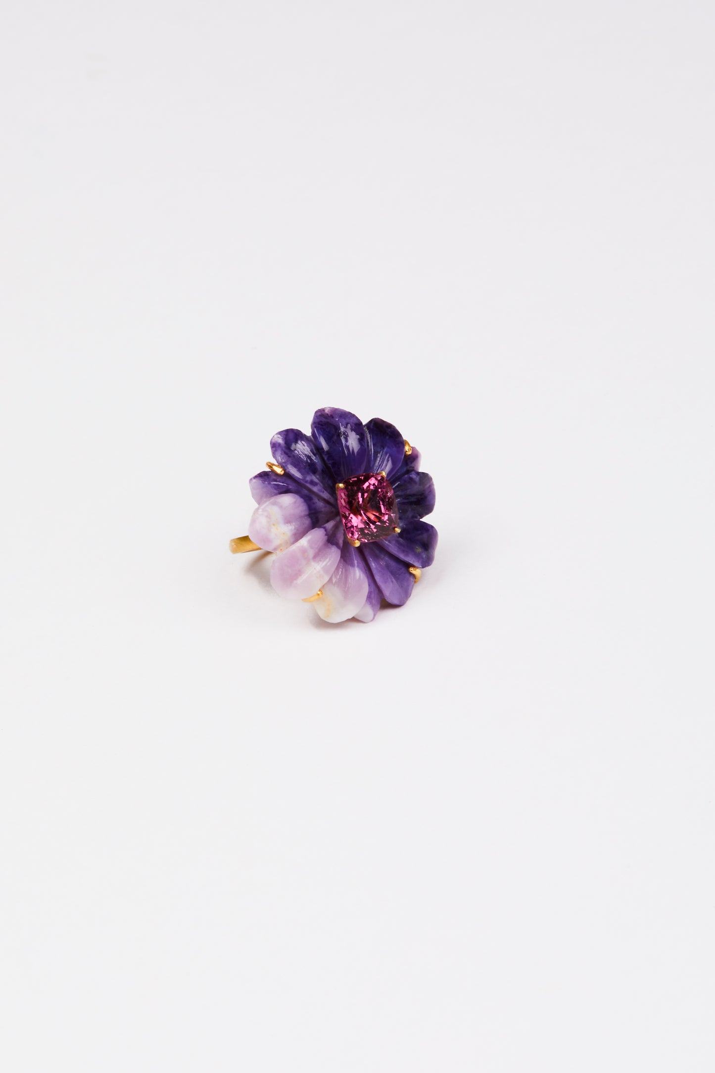 Purple Opal with Spinel Ring