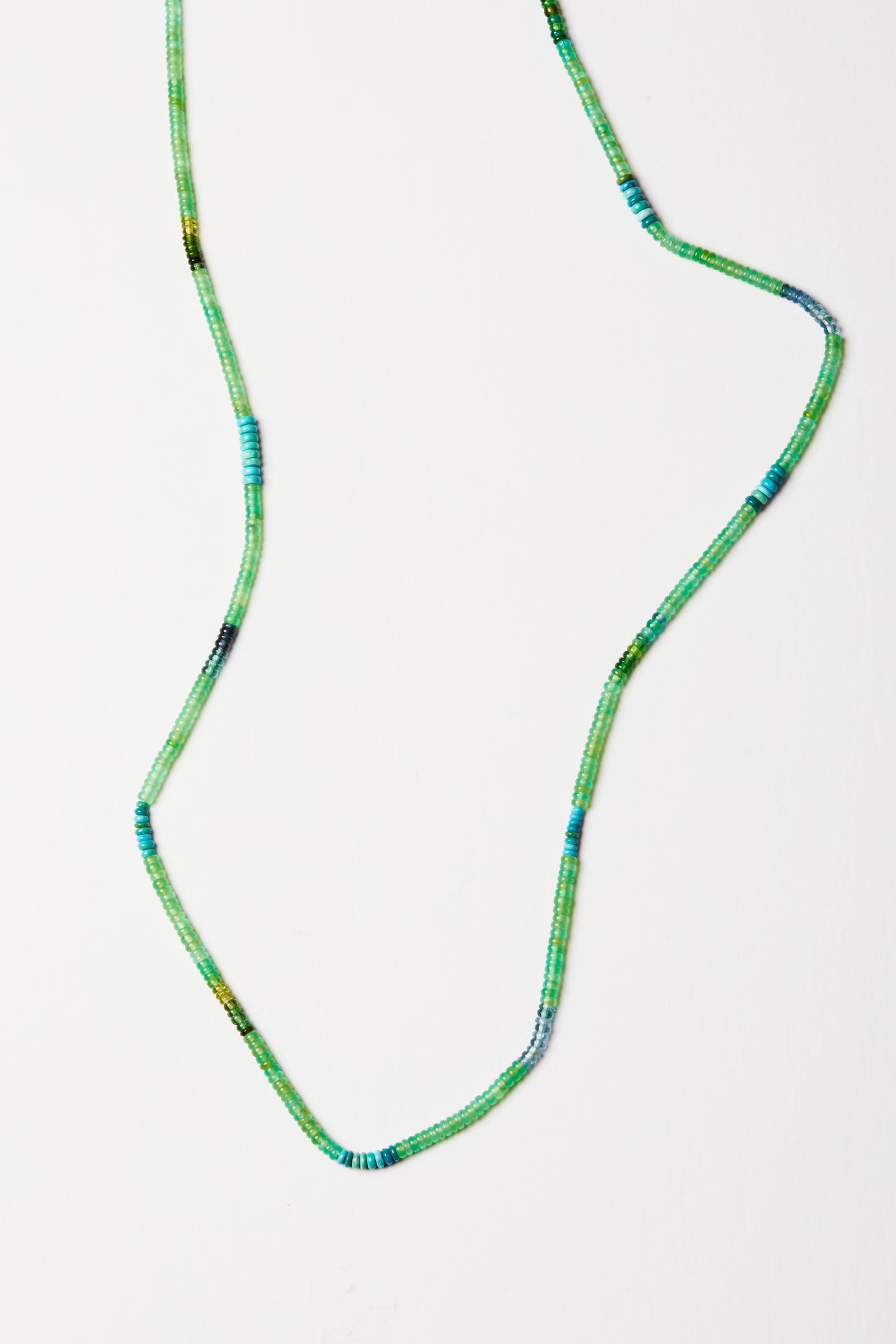 Chrysoprase, Turquoise and Tourmaline Beads