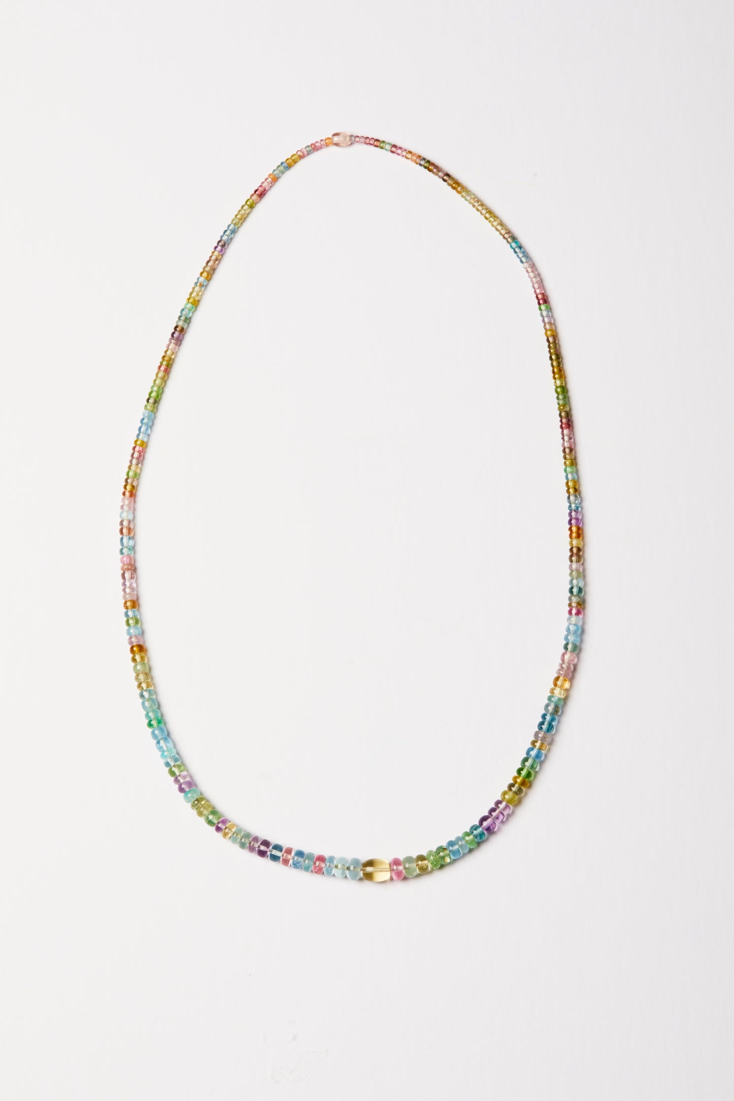 Aquamarine, Tourmaline and Amethyst Necklace