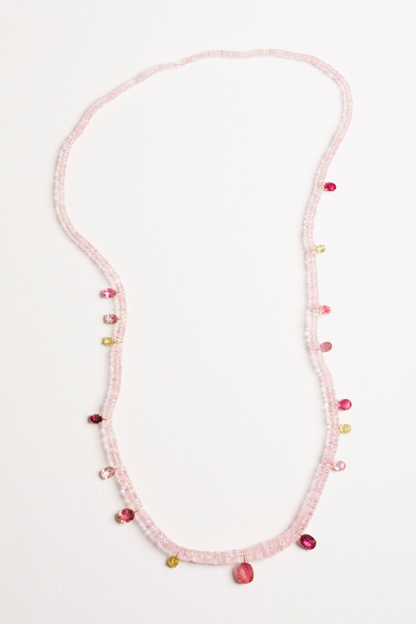 Morganite with Tourmalines and Sphenes