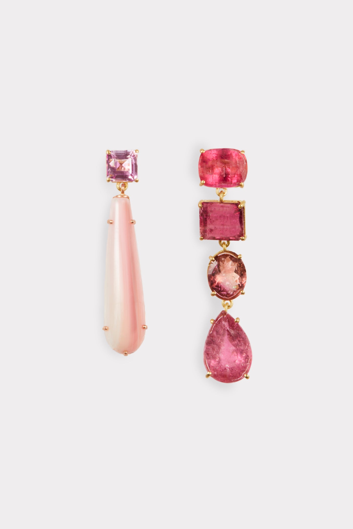 Mismatch Pink Earrings