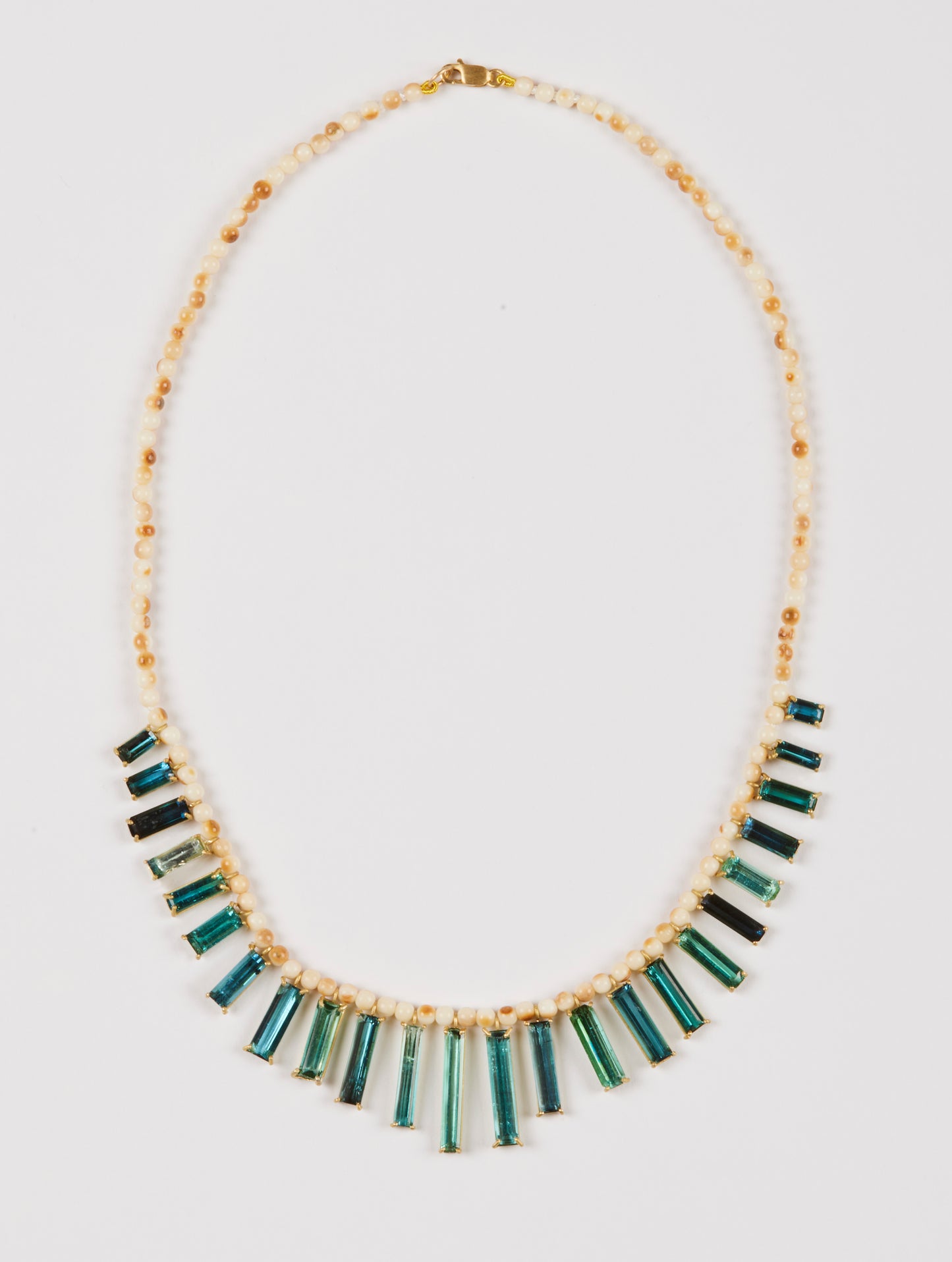 Wooly Mammoth Beads with Tourmalines