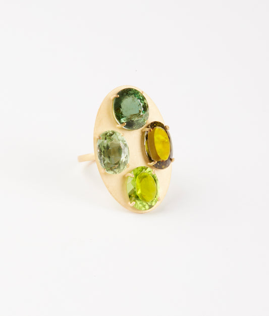 Green Tourmaline Ring