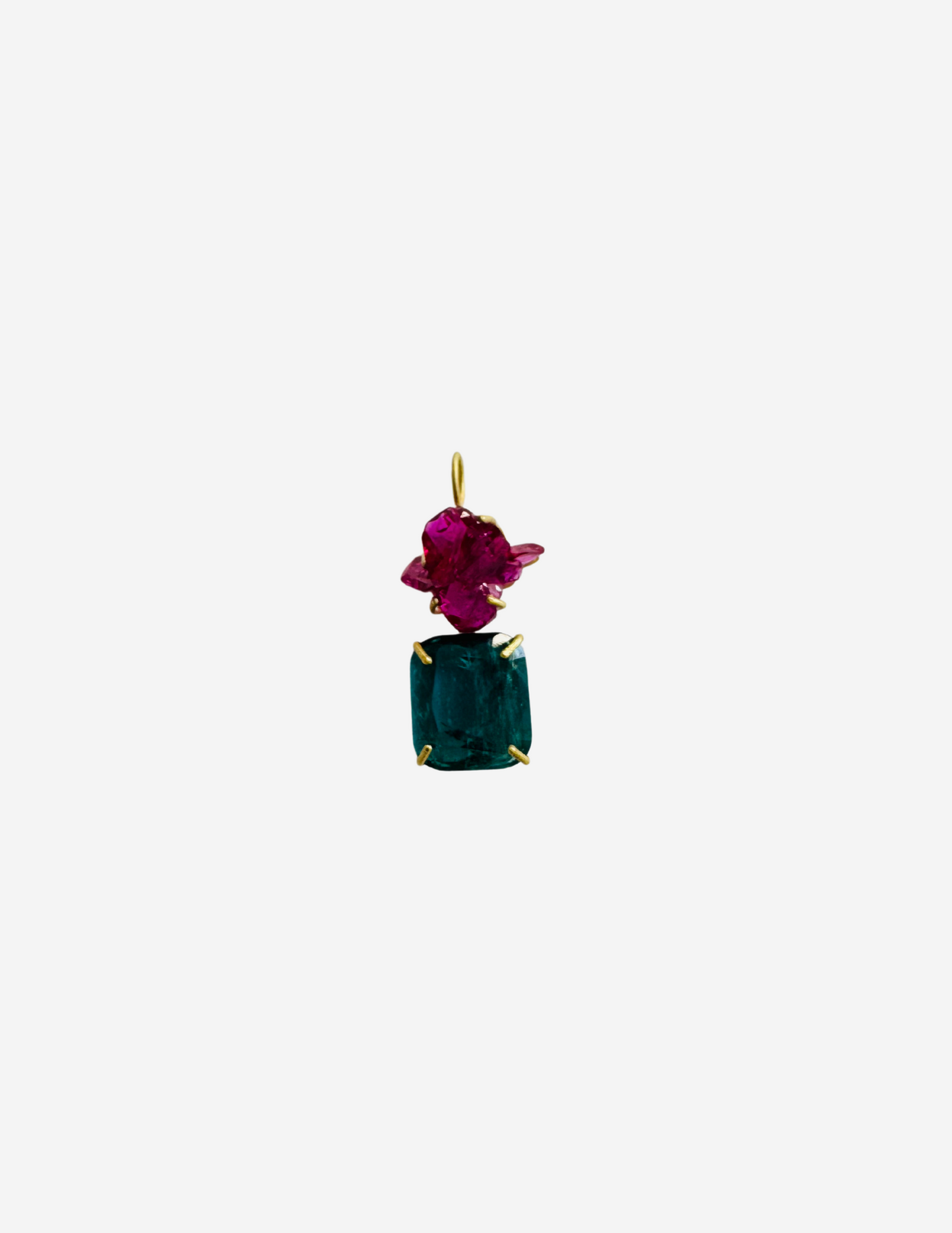 Ruby and Blue Tourmaline Pendant