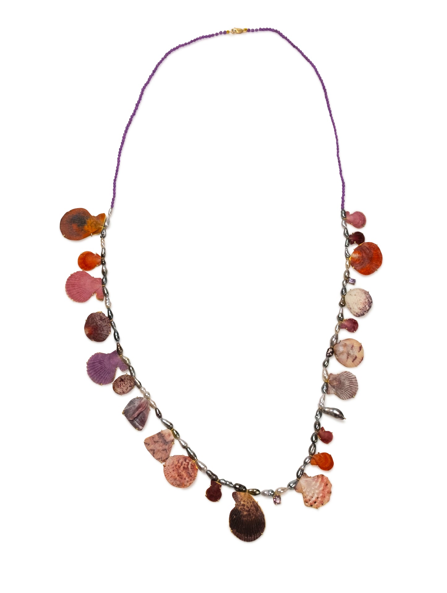 Tahitian Keshi Pearls and Phosphosiderate Beads