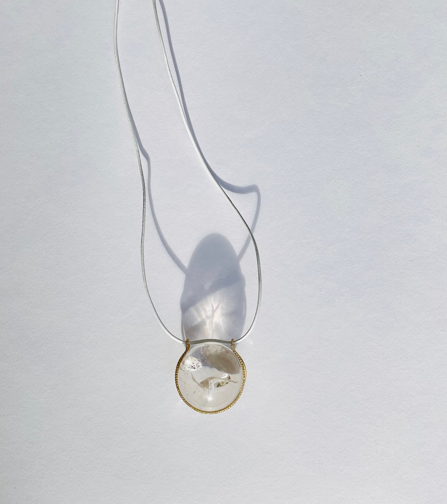 Quartz Healing Sphere with Diamonds