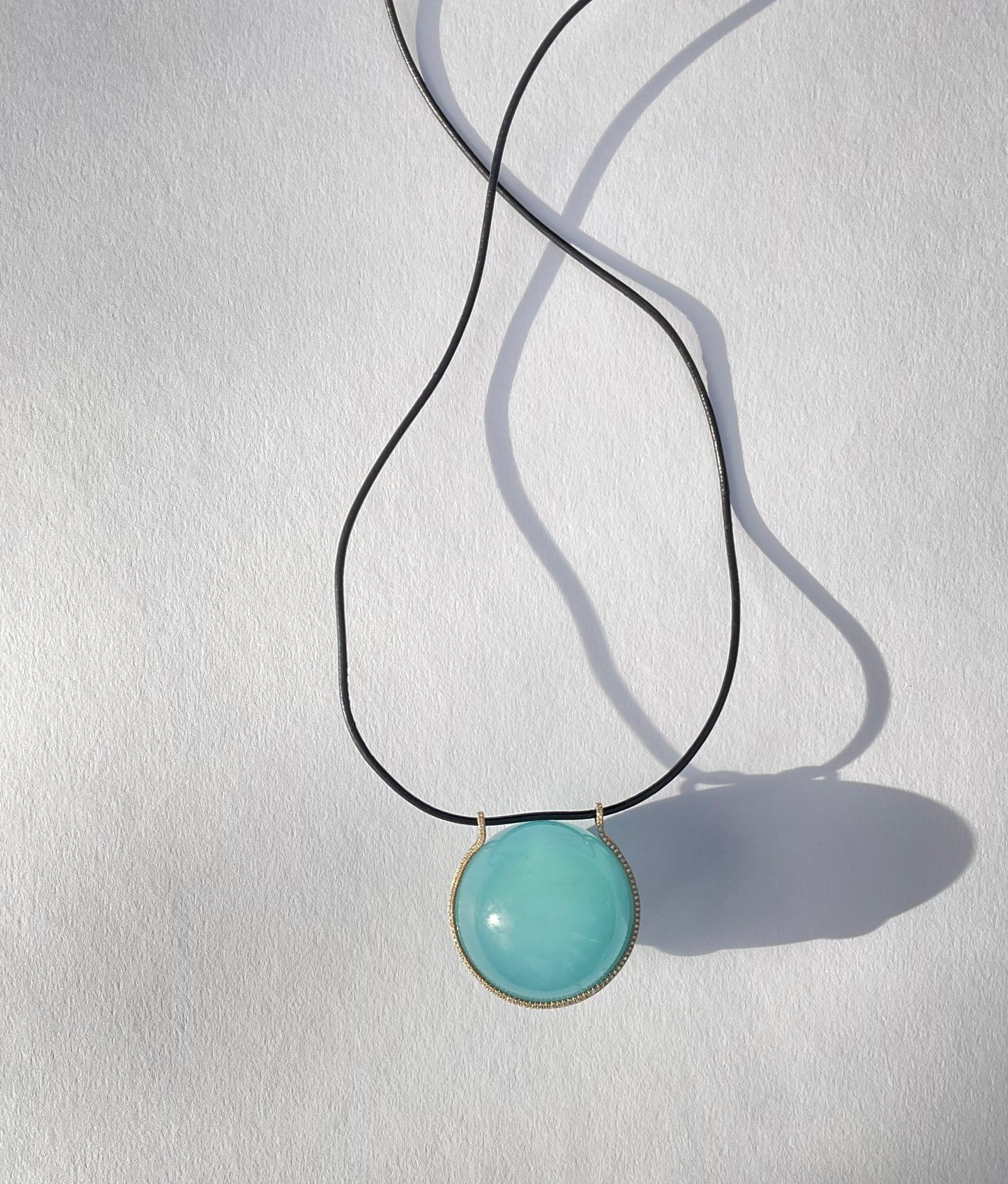 Aquamarine Healing Sphere with Diamonds