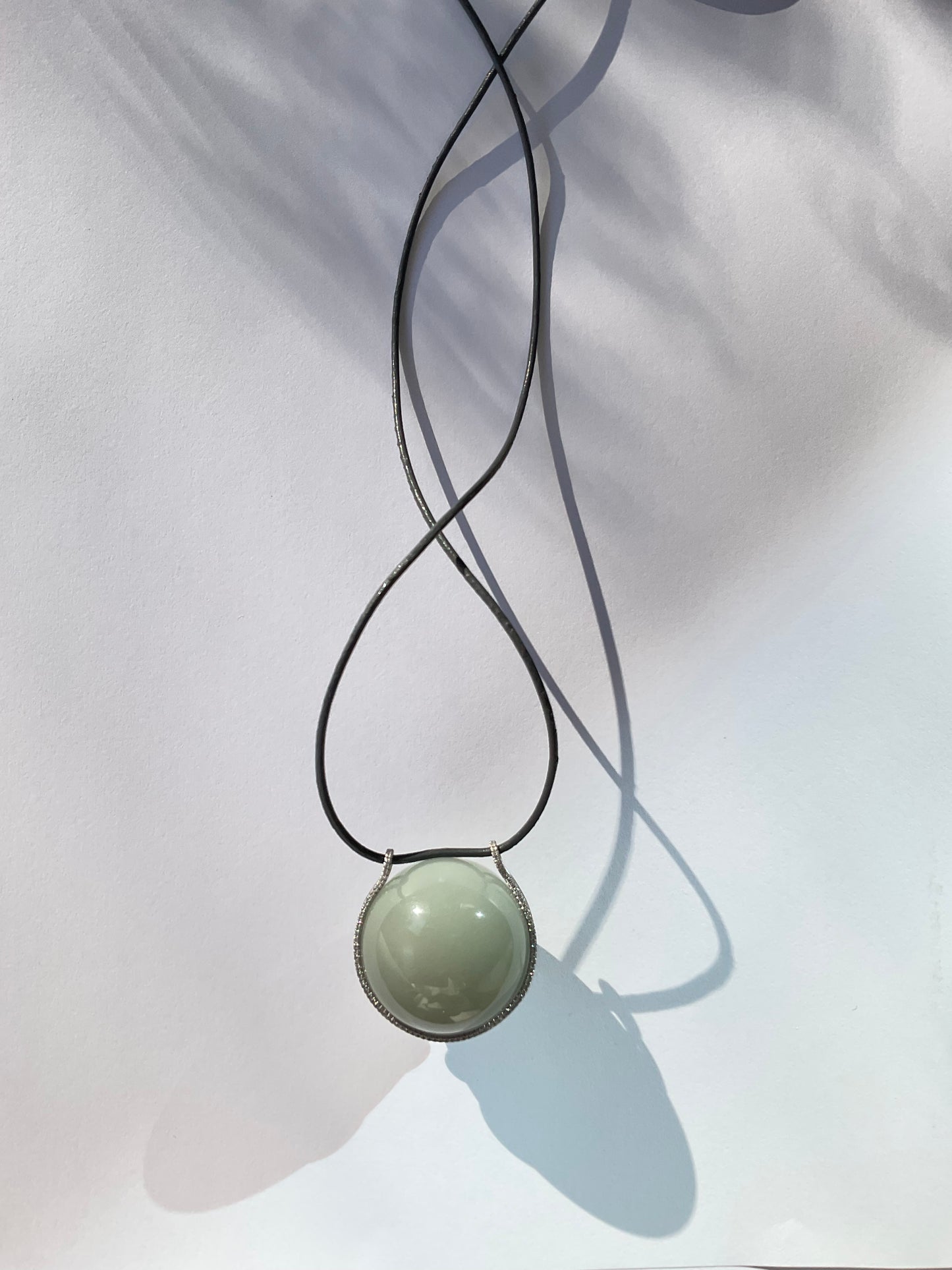 Moonstone Healing Sphere with Diamonds