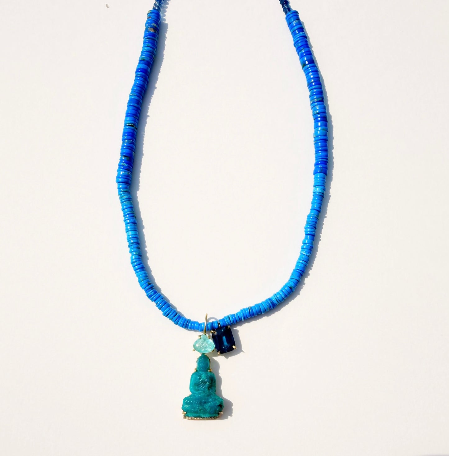 Gem Silica Buddha Carving Pendant