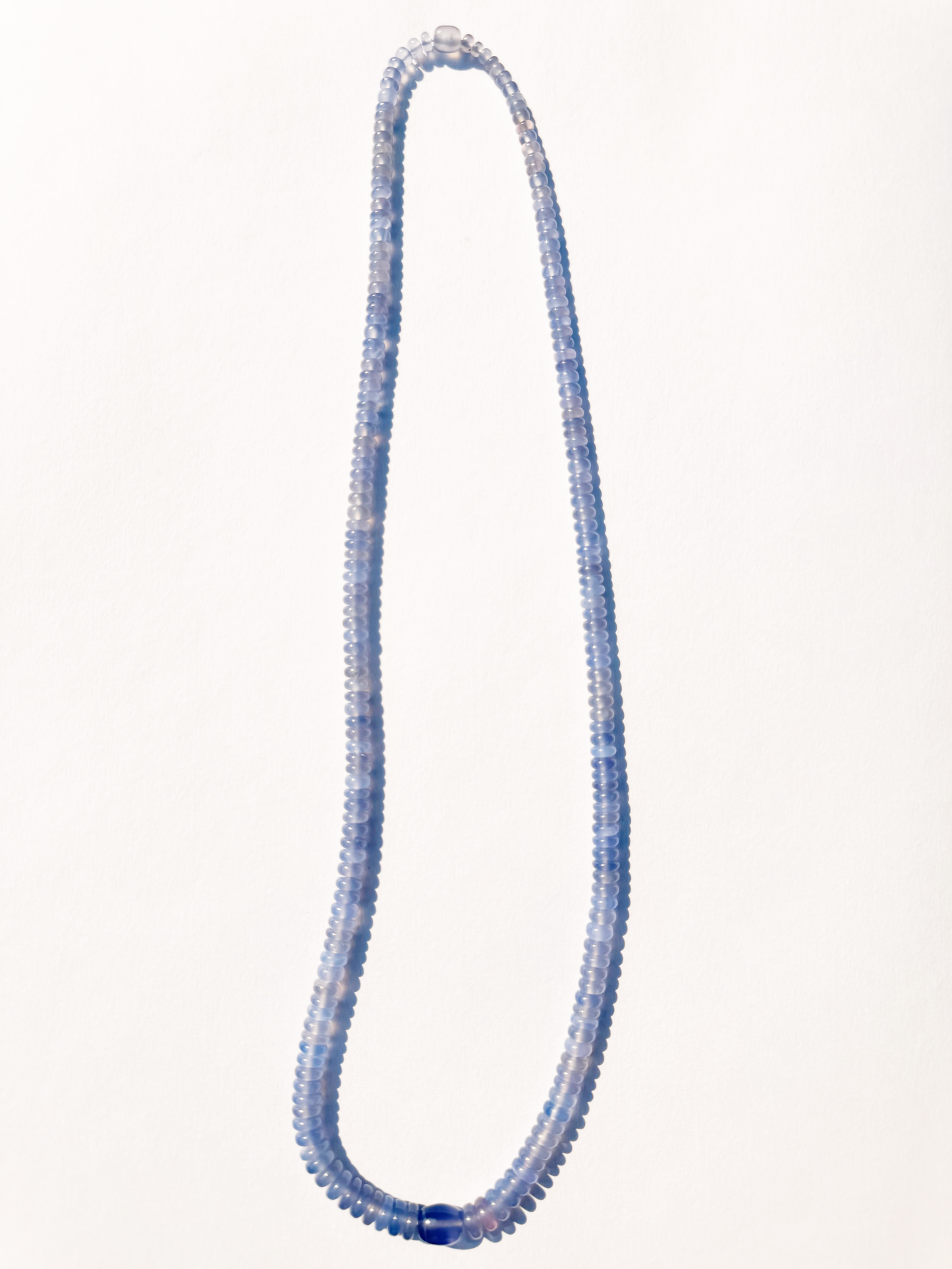 Chalcedony Gem Beaded Necklace