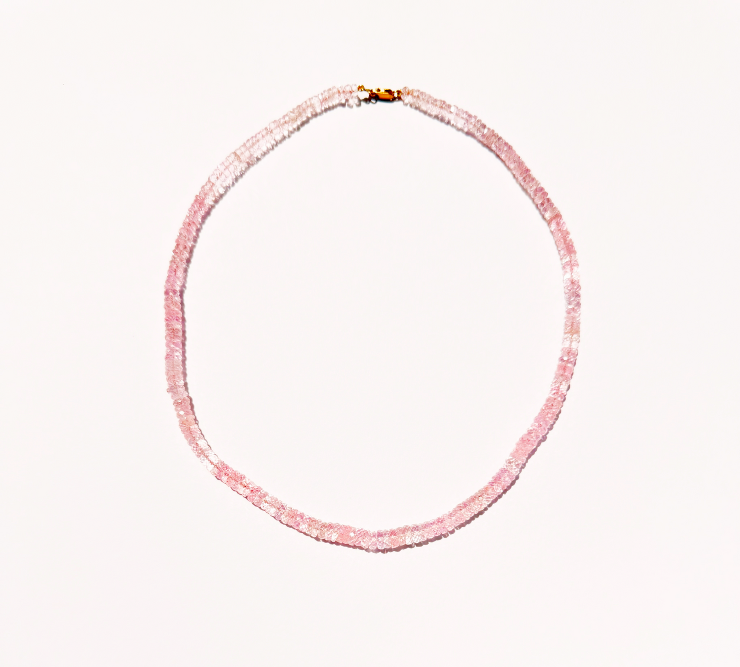 Morganite Beaded Necklace