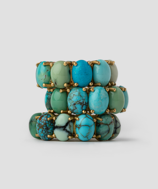 Turquoise and Variscite Ring