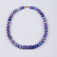 Purple Hackamite Beads with 18k Gold Clasp