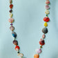 Shell, Diamond and Gem Necklace with Rosewood Beads