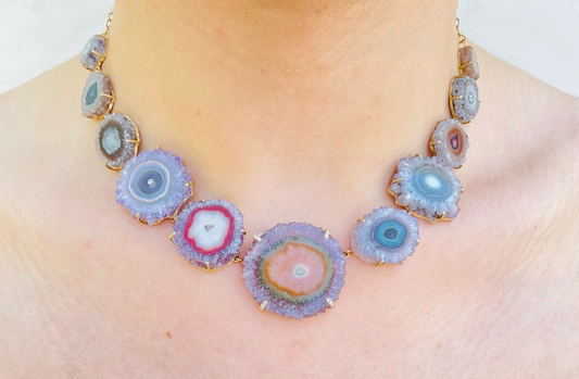 Stalactite Necklace with Diamonds