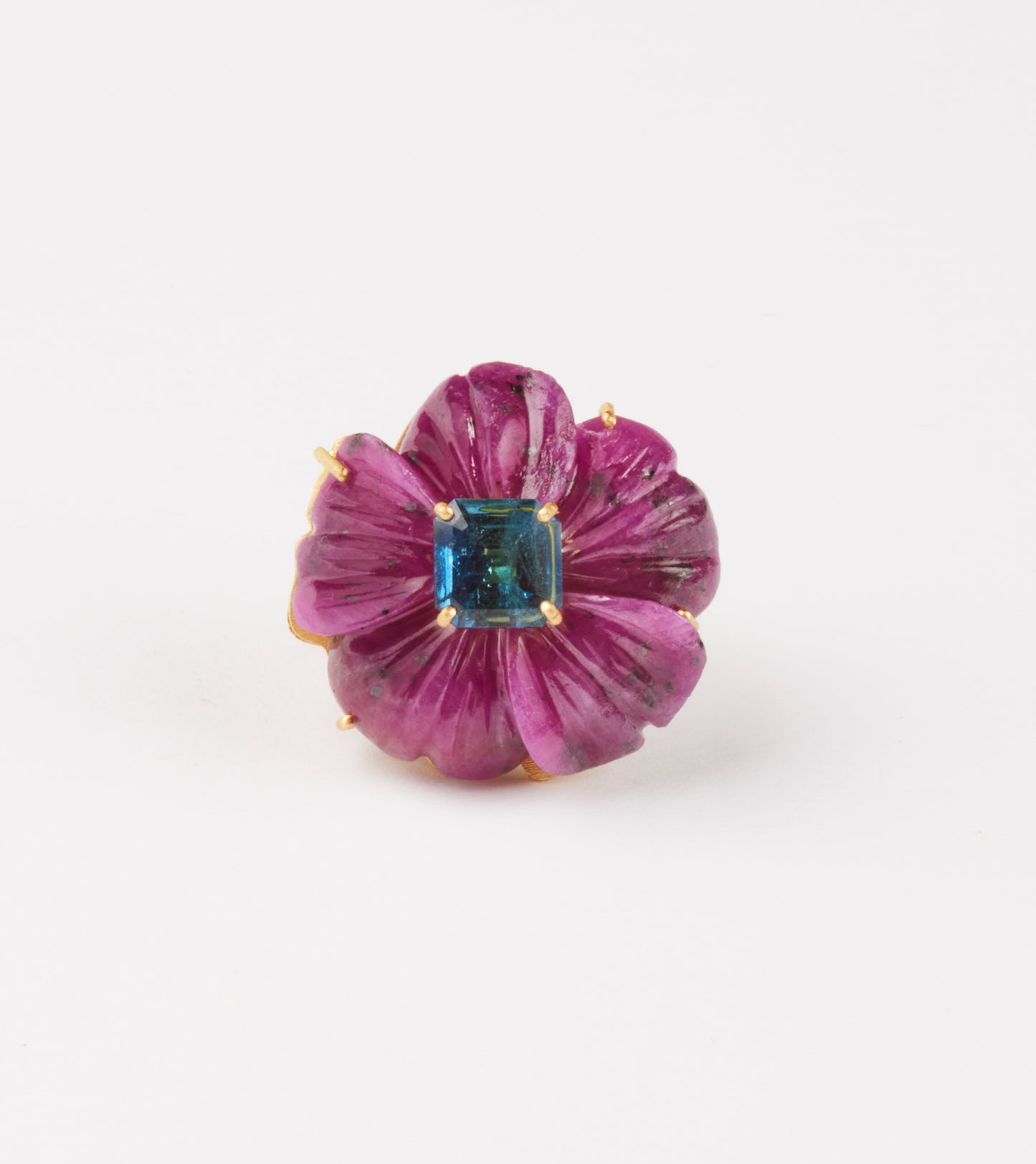 Rubellite with Tourmaline Ring