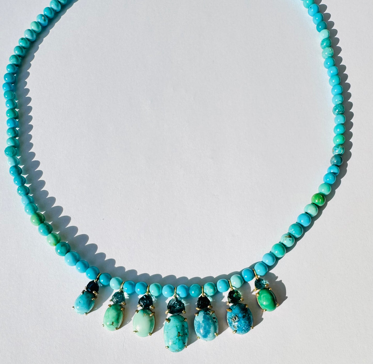 Turquoise and Tourmaline Necklace