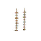 Bi Color Tourmaline and Diamond Earrings