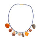 Lapis Beads with Shells and Tourmaline