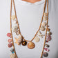 Wood Beads with Rare Shells, Abalone Pearls, Tourmalines and Diamonds