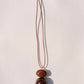 Garnet Healing Sphere and Moonstone Necklace