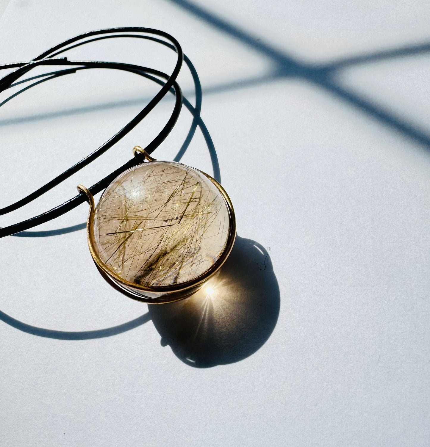 Rudilated Quartz Healing Sphere
