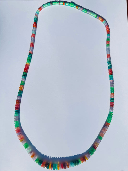 Multi Gem Bead Necklace