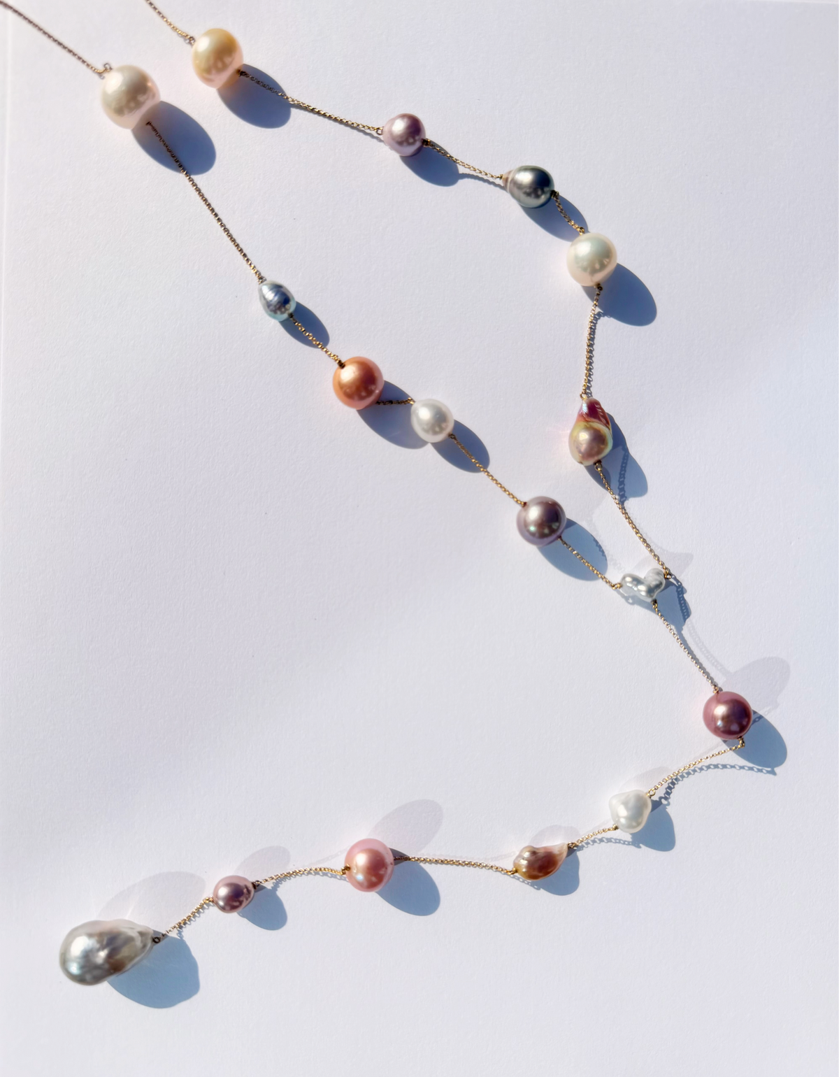MIxed Pearl Necklace