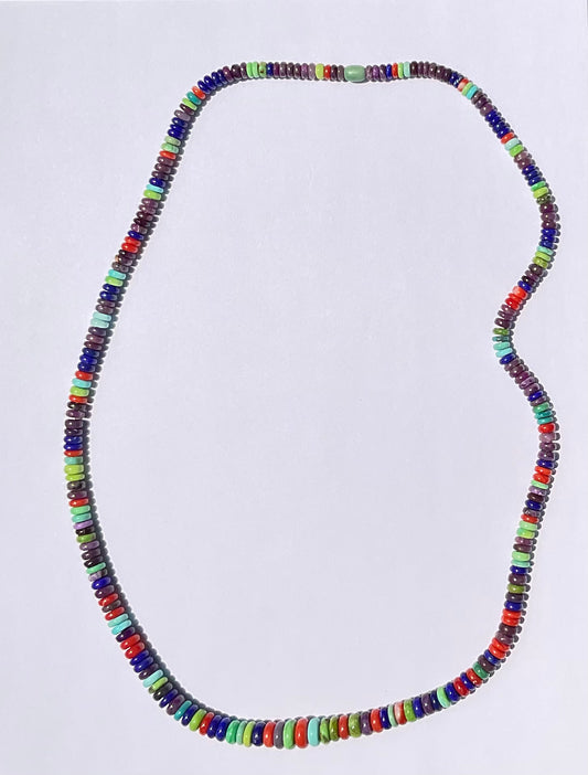 Mixed Gem Stone Bead Necklace