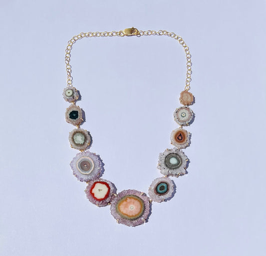Stalactite Necklace with Diamonds