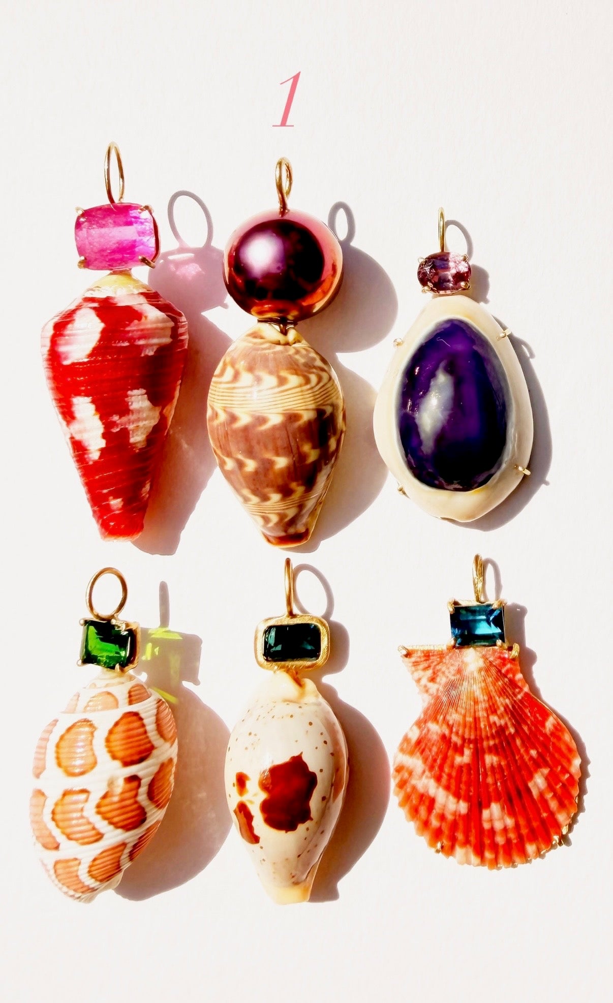 Pink Pearl and Shell Pendant