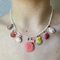 Mother of Pearl Beads with Shells and Bi Color Tourmaline