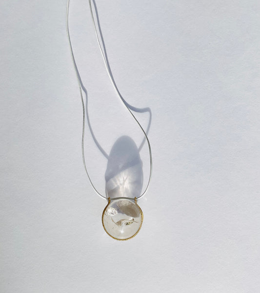 Quartz Healing Sphere with Diamonds