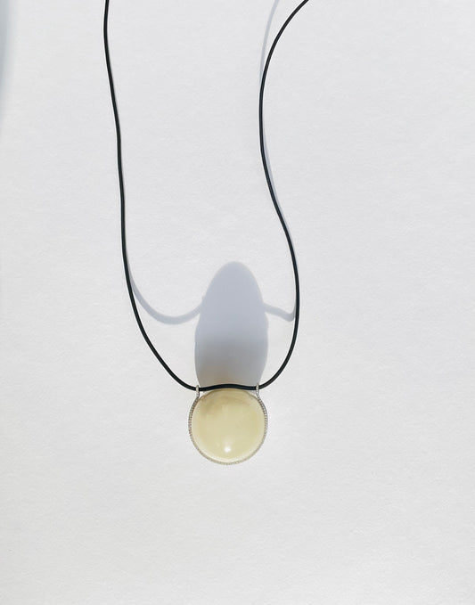 Moonstone Healing Sphere with Diamonds