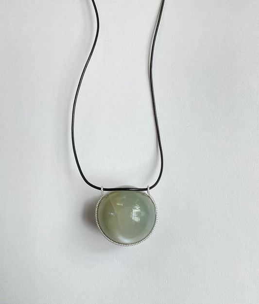 Moonstone Healing Sphere with Diamonds