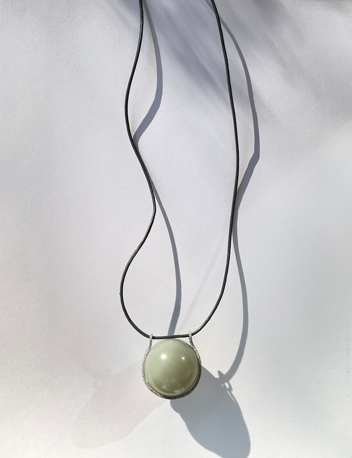 Moonstone Healing Sphere with Diamonds