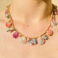 Wood Beads with Rare Shells, Abalone Pearls, Tourmalines and Diamonds