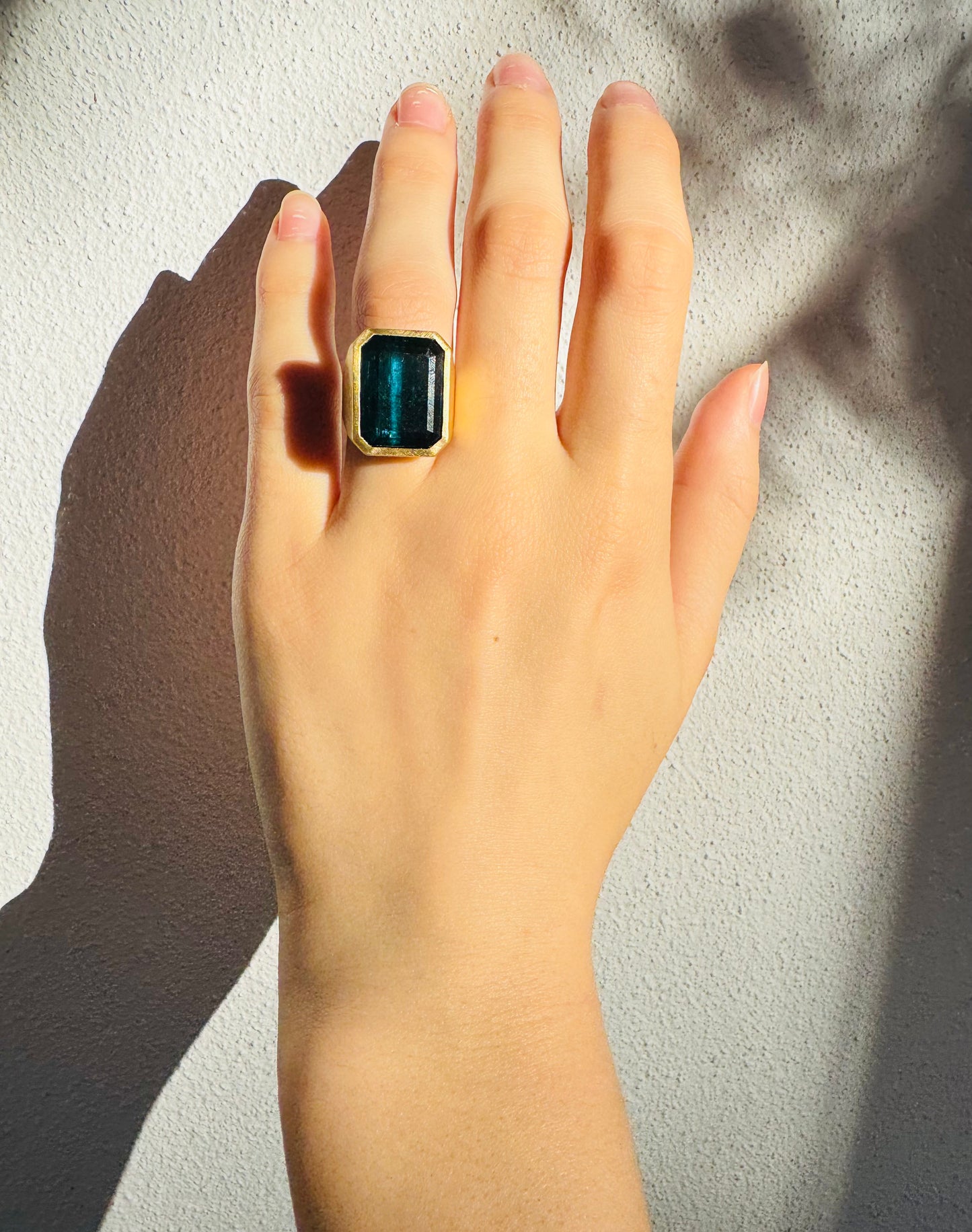 Blue Tourmaline Ring