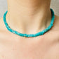 Amazonite Beads with 18k Gold Clasp