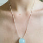 Mini Aquamarine Healing Sphere with Diamonds