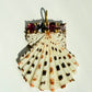 Shell Pendant with Spinel