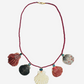 Ruby Beads with Shells and Tourmaline