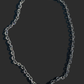 Black Rhodium and Diamond Link Chain
