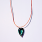 Fluorite Heart Necklace with Diamonds