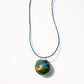 Shattuckite and Dioptase Healing Sphere with Diamonds