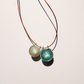 Double Mini Diamond Healing Sphere, Aquamarine and Moonstone