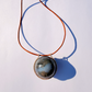 Agate with Pyrite and Chalcedony Healing Sphere set in 18k Gold and Diamonds