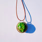 Tsavorite Healing Sphere with Diamonds