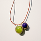Double Diamond Healing Sphere, Grossular Garnet and Charoite