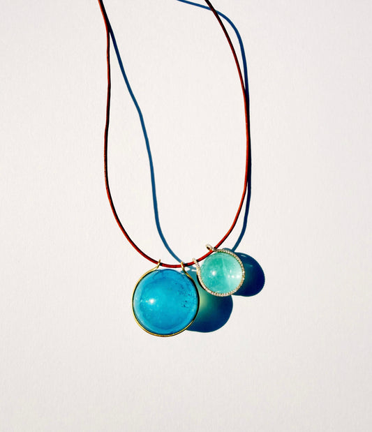 Double Aquamarine Healing Sphere
